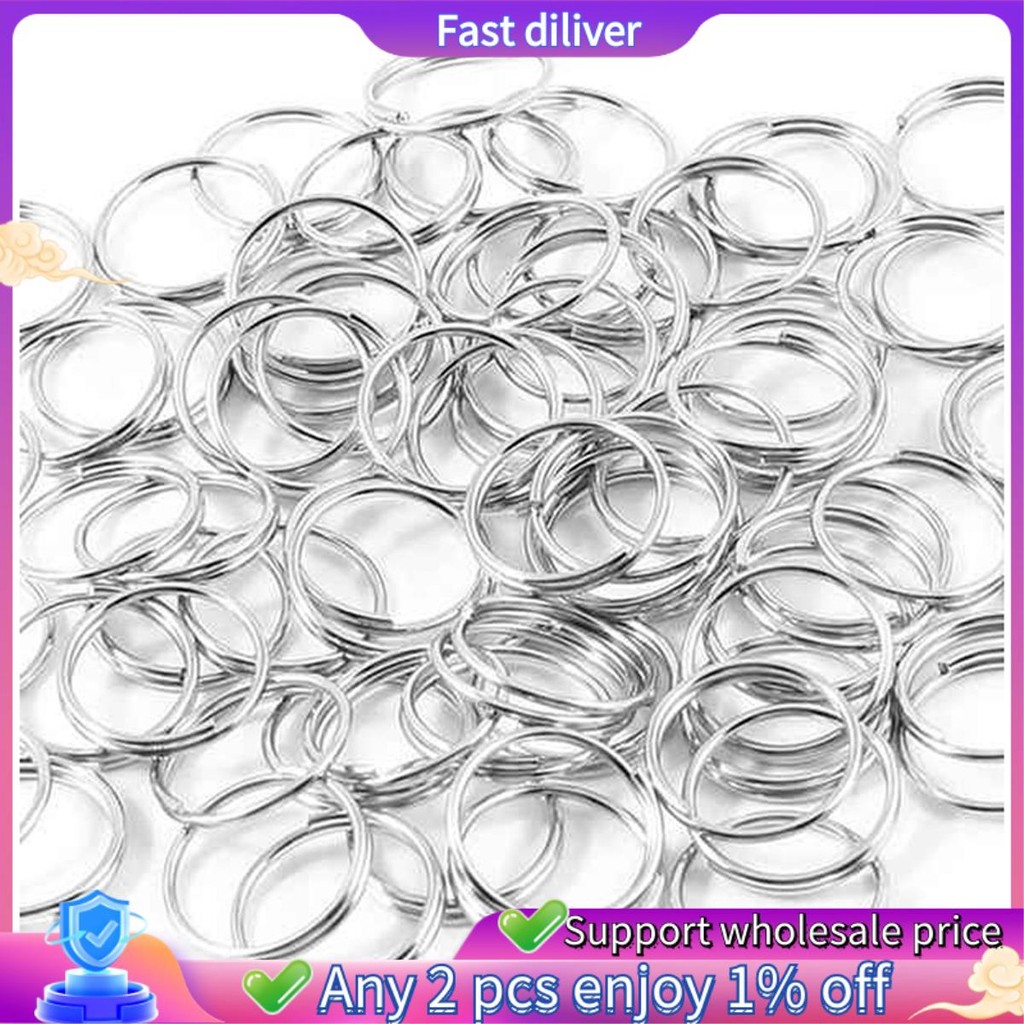 1 3/8 นิ้วแยก Key Rings Strong Split Key Rings,50 แพ็คใช้งานง่าย