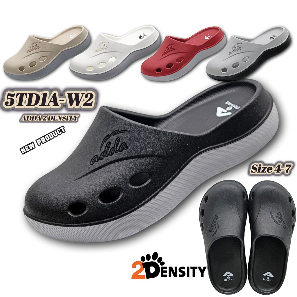 ADDA 5TD1A-W2 NEW! รองเท้าแตะผู้หญิง ADDA 2Density สไตล์ Clog  กันน้ำ กันลื่น ทนทาน