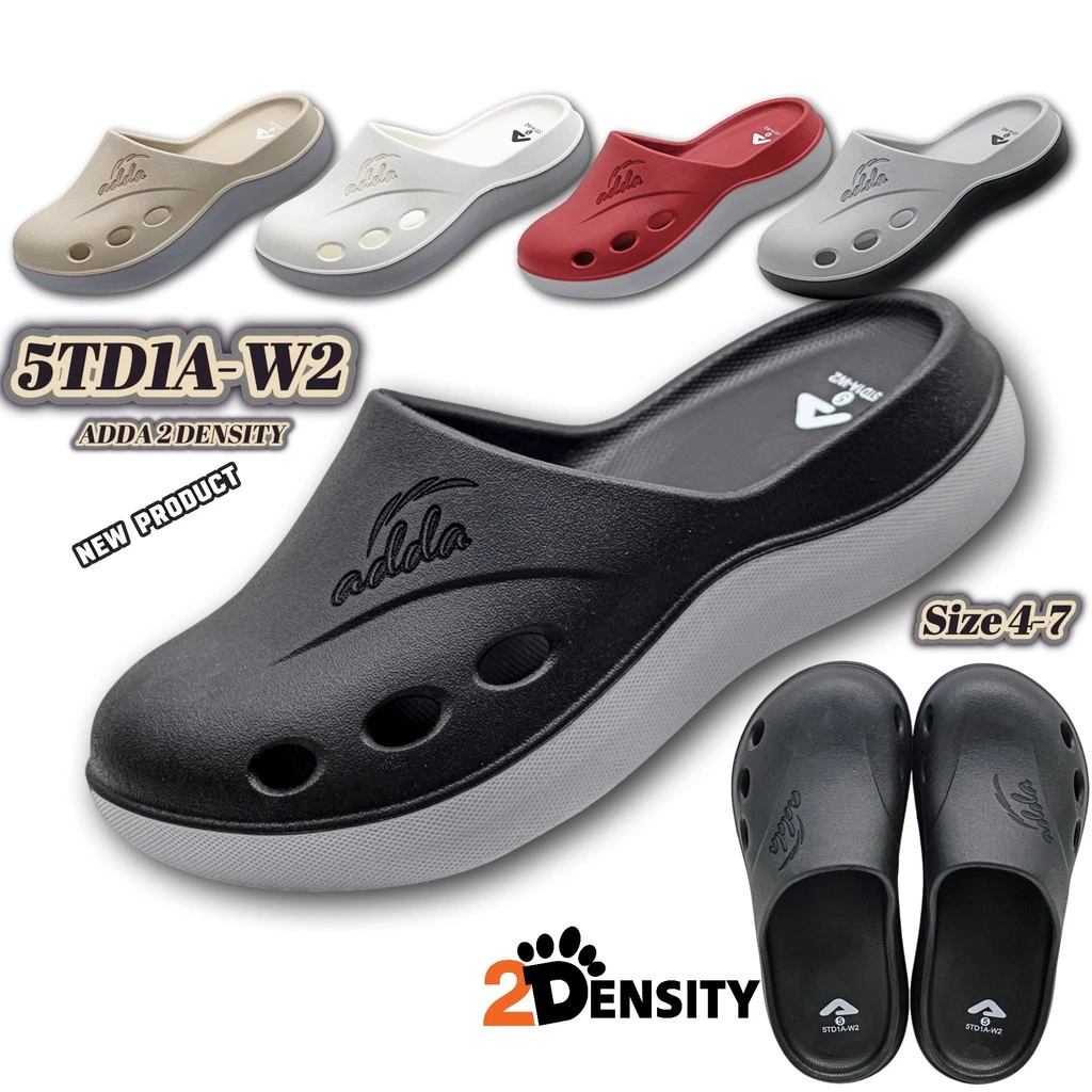 ADDA 5TD1A-W2 NEW! รองเท้าแตะผู้หญิง ADDA 2Density สไตล์ Clog กันน้ำ กันลื่น ทนทาน
