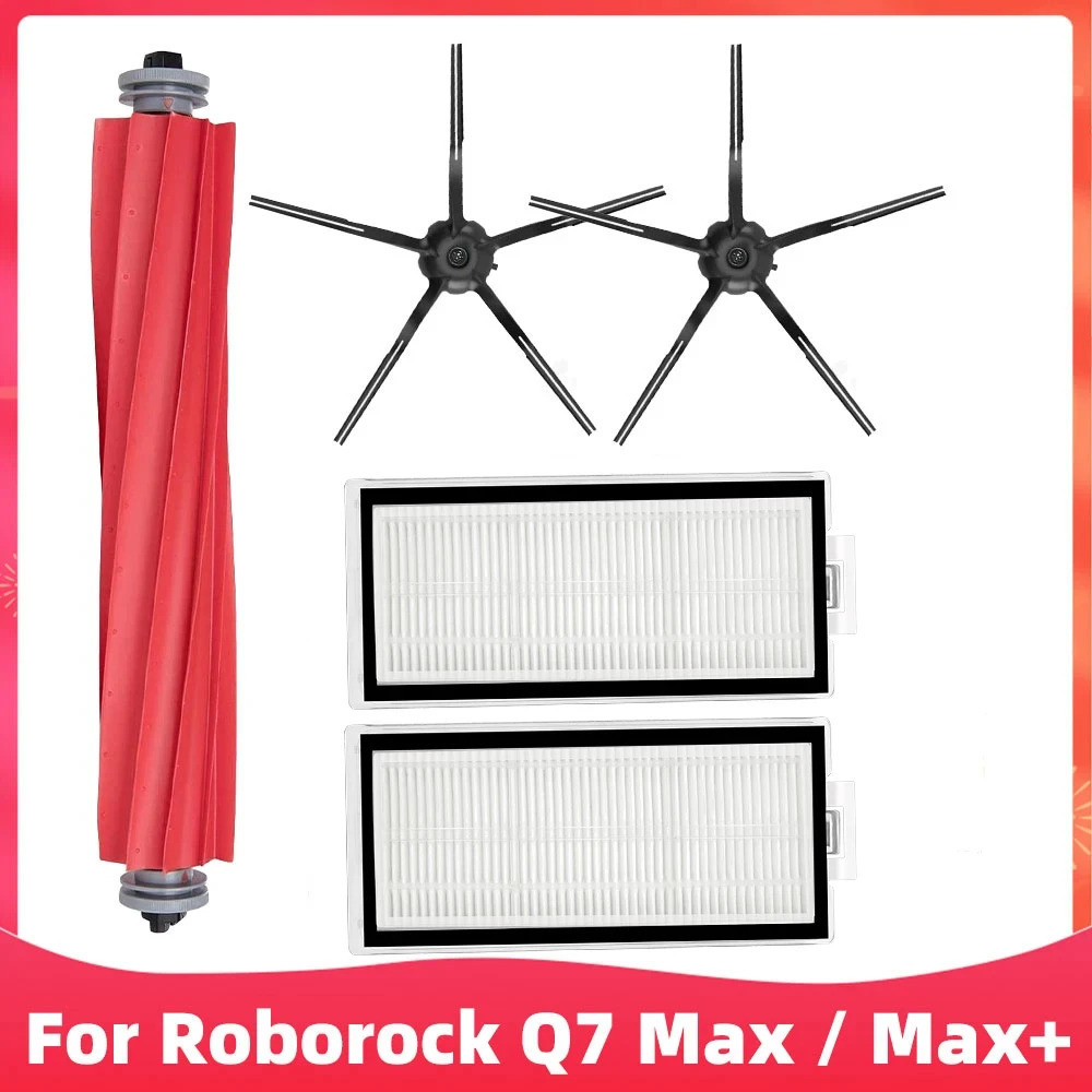 สําหรับ Roborock Q7 Max,Q7 Max +,Q7 Plus,T8 เปลี่ยนกรองหลักแปรงด้านข้างผ้าถุงเก็บฝุ่นอะไหล่เครื่องดู