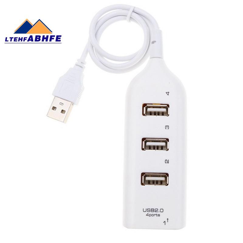[ขายร้อน L]USB Hub 2.0 Multi-USB ความเร็วสูง Hub Splitter 4-Port USB Hub Adapter สําหรับตัวรับสัญญาณ