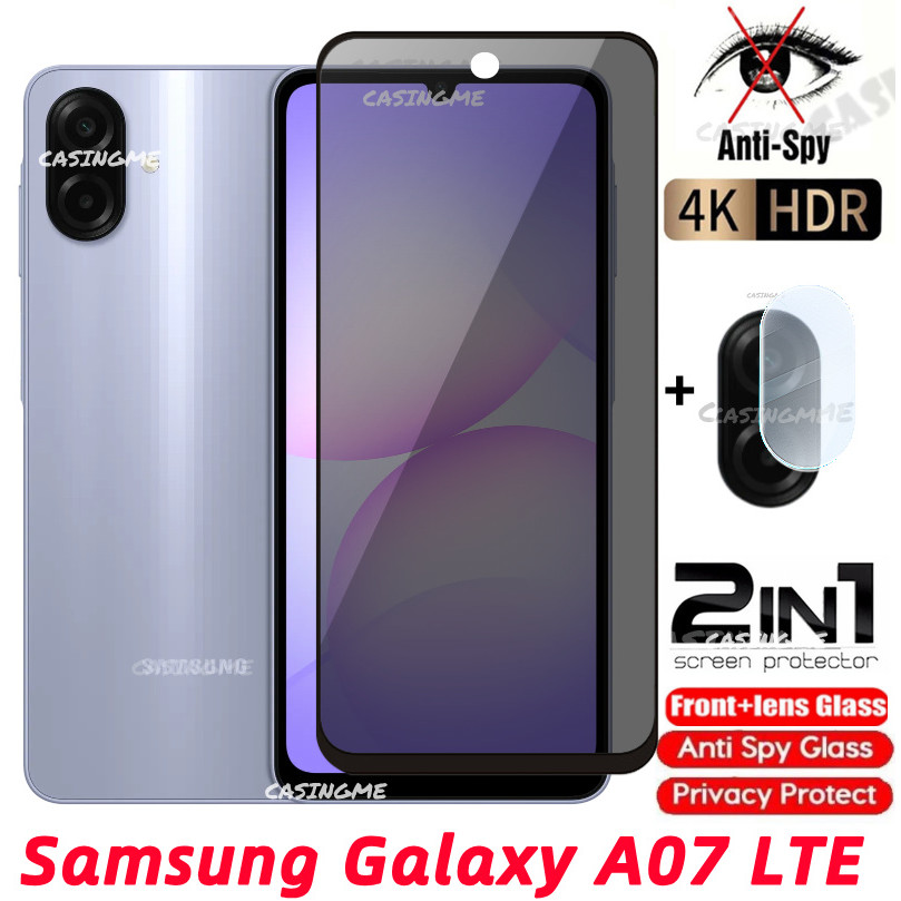 Samsung A07 2025 LTE เต็มรูปแบบกระจกนิรภัย Anti Peek ฟิล์มความเป็นส่วนตัวสําหรับ Samsung Galaxy A27 