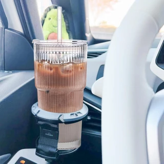 แก้วเกาหลี แก้วกาแฟ 450-600มล. ฝาปิดแน่น ใส่รถได้ แก้วทนร้อนแรงสุด ฝา+หลอดฟรี (แตกเปลี่ยนใหม่ฟรี)