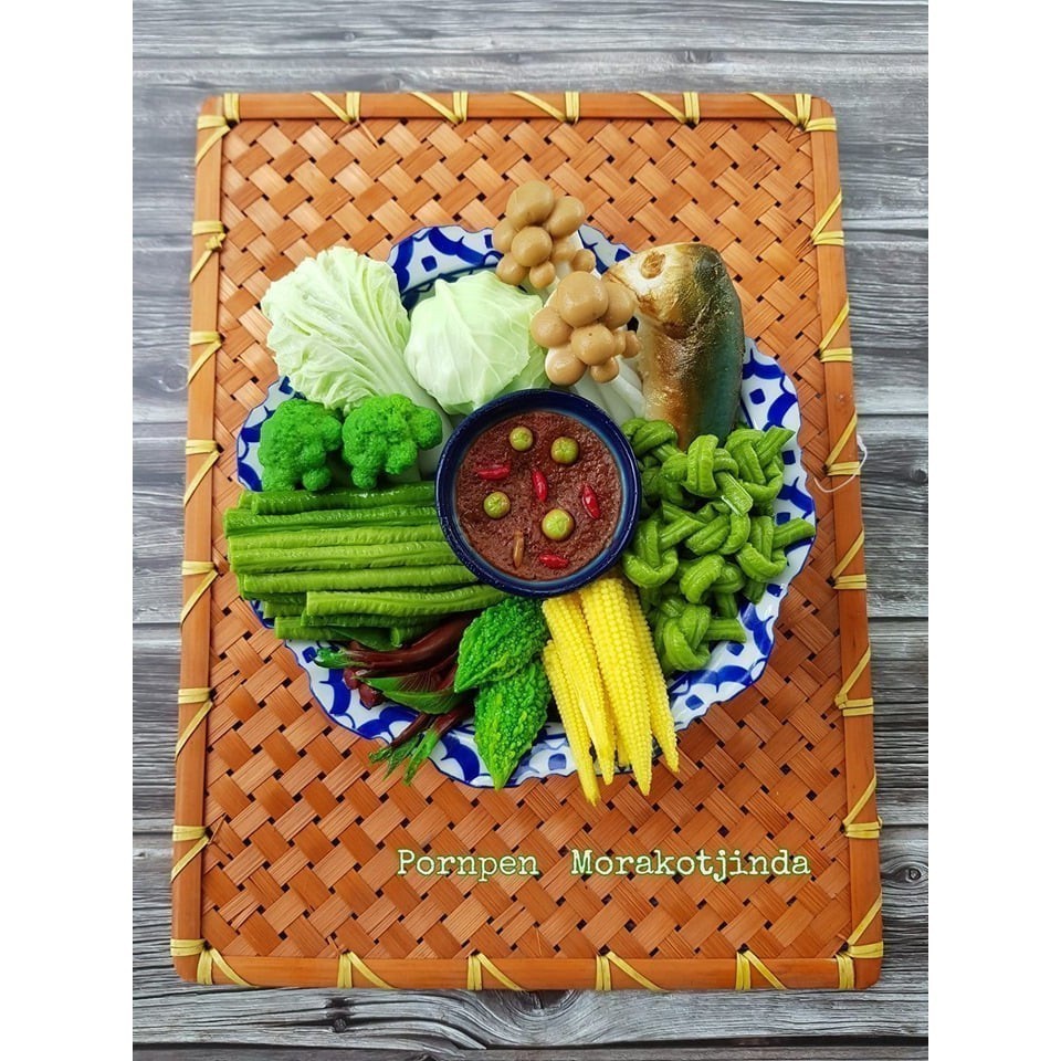 พร้อมจัดส่ง/พิมพ์ซิลิโคน ฟองดอง พิมพ์วุ้น อาหารเหมือน น้ำพริก มะระ ผัก ปลาทู ผักบุ้ง เห็ด กะหล่ำ ข้าวโพด (เลือกแบบ)