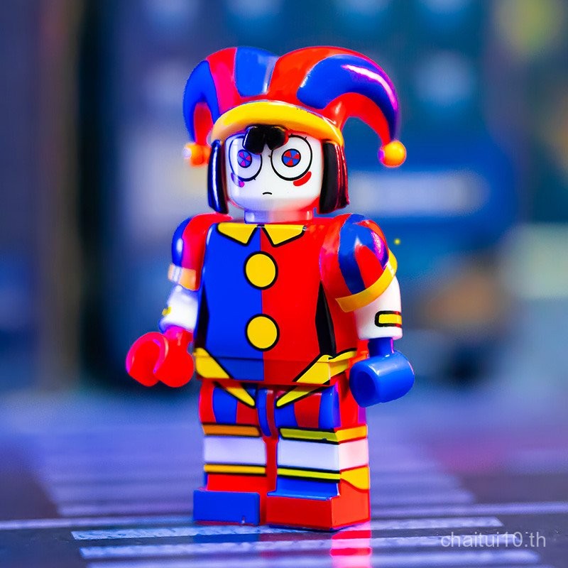 สินค้าใหม่ Magical Number Circus อะนิเมะ Pomni Pomni การศึกษาประกอบอาคารบล็อก Ange Pamni Minifigure 