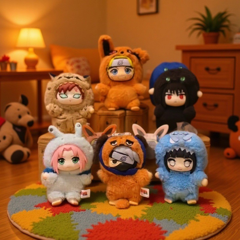 Naruto Shippuden Party Series Uzumaki ตุ๊กตาพวงกุญแจ Shippuden Kakashi Gaara รูปตุ๊กตาเครื่องประดับข