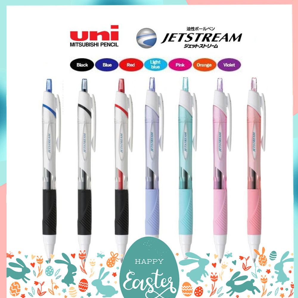 ปากกาลูกลื่น UNI JETSTREAM รุ่น SXN-155 แบบกด & ไส้ปากกา ขนาด 0.5 MM