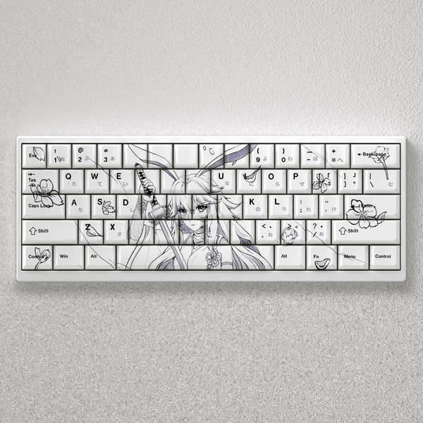 keycap sa keycap keycap ไทย Wen Shao Yae Sakura Keycap โรงงานเดิมความสูง PBT เหมาะสําหรับ wooting61 