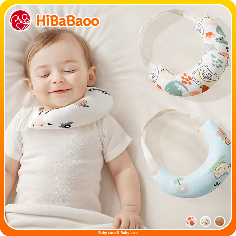 HiBaBaoo Comfort Baby Shaping หมอนเป็นมิตรกับผิวนุ่มเด็กคอสนับสนุนน้ําหนักเบา Torticollis Correction ที่ถอดออกได้สําหรับทารกแรกเกิด