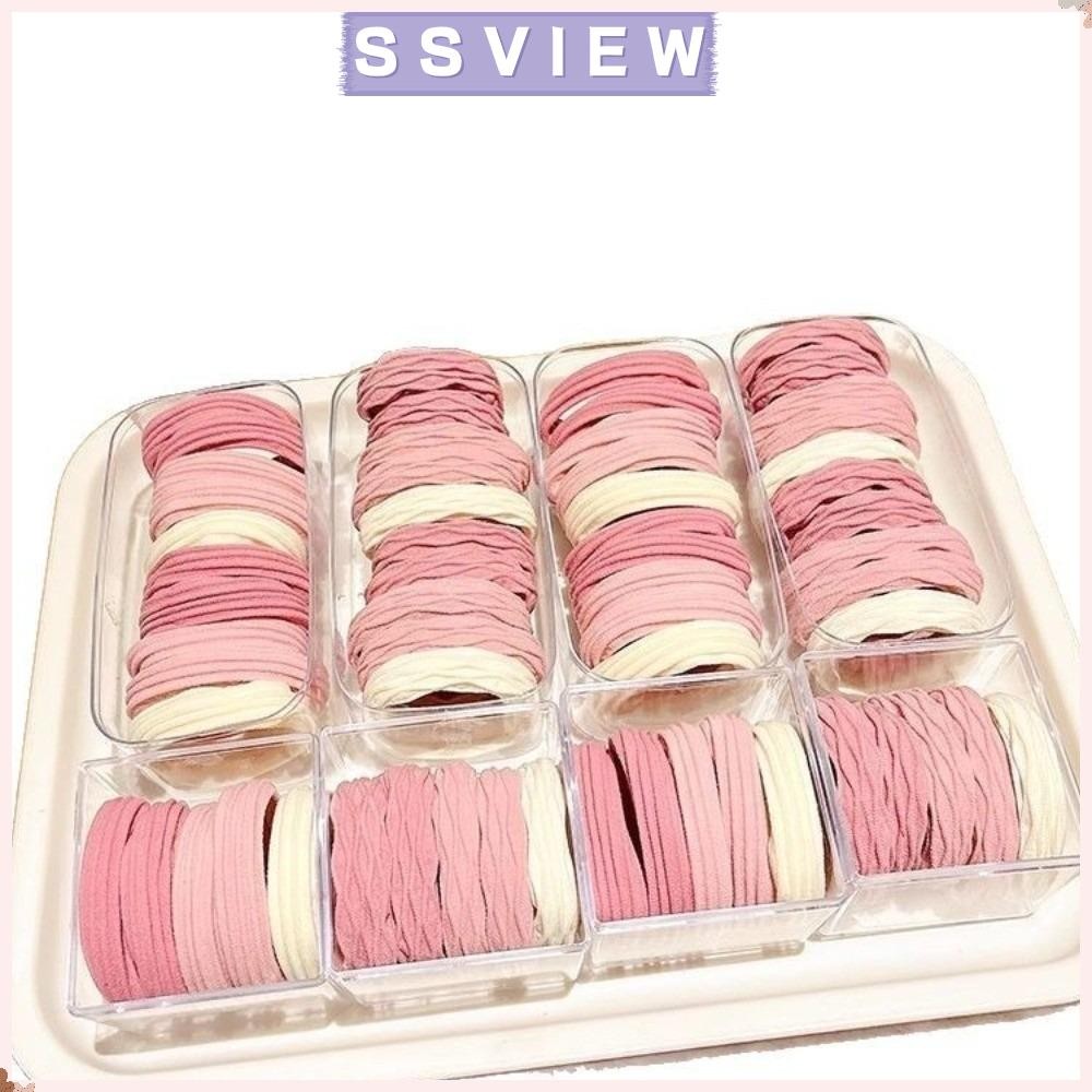 ส่องแสง 10ชิ้นผู้ถือผมหางม้า,นุ่มยืดทนทานยืดหยุ่นสูงผมผูก,ลักษณะสูงที่ไร้รอยต่อหนาหลายสีถักผ้าขนหนูผ้าคาดศีรษะสาว