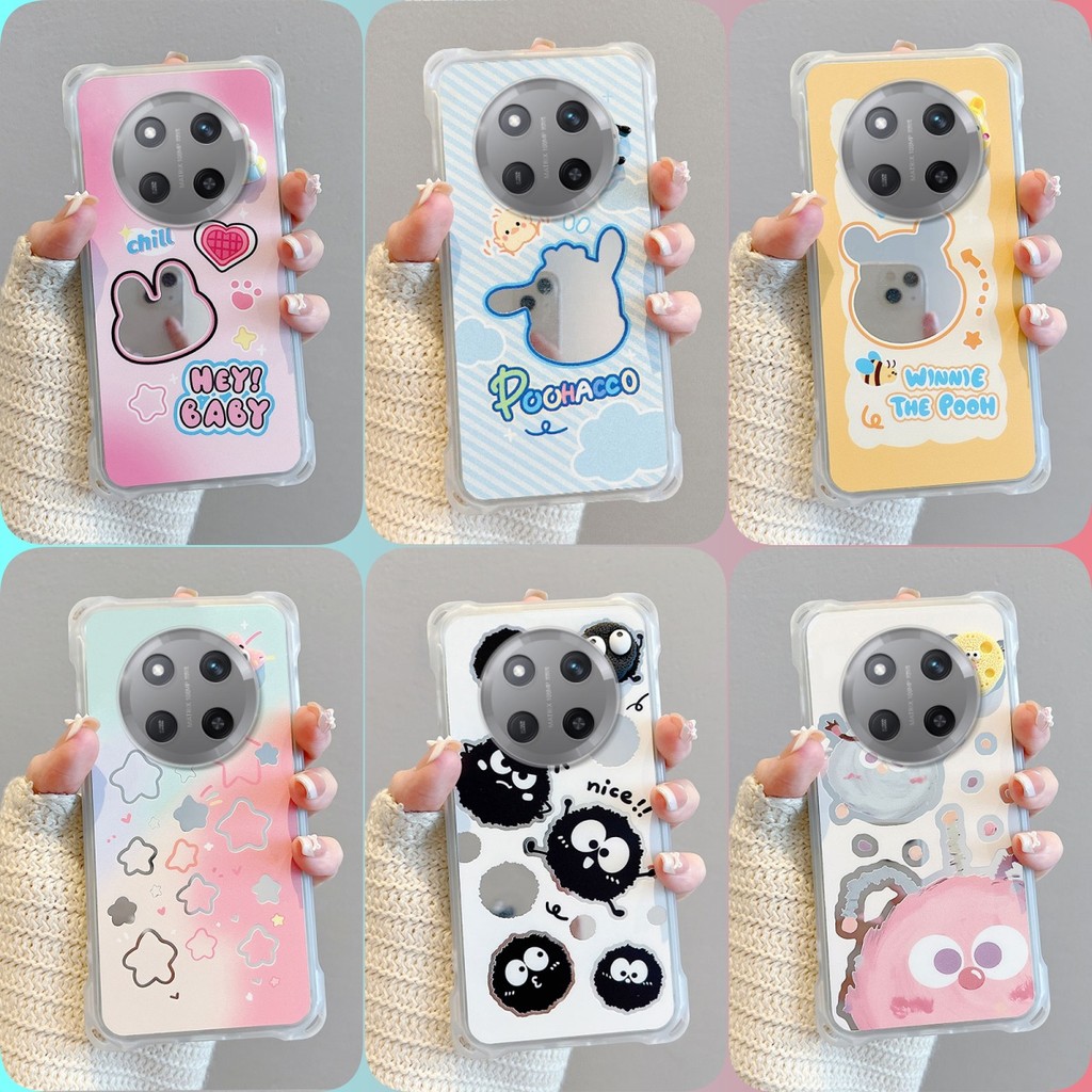 เคส HONOR X9C X9C Smart X7C กระจก‌สี่มุมป้องกันกรณีโทรศัพท์หล่น