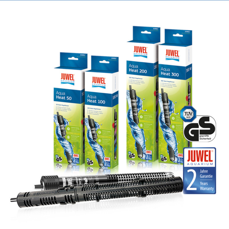 JUWEL เยอรมันเพชรสีดําถังปลาแท่งความร้อนเทอร์โมอัตโนมัติป้องกันการระเบิดแก้วควอตซ์น้ําทะเลสดปรับอุณห