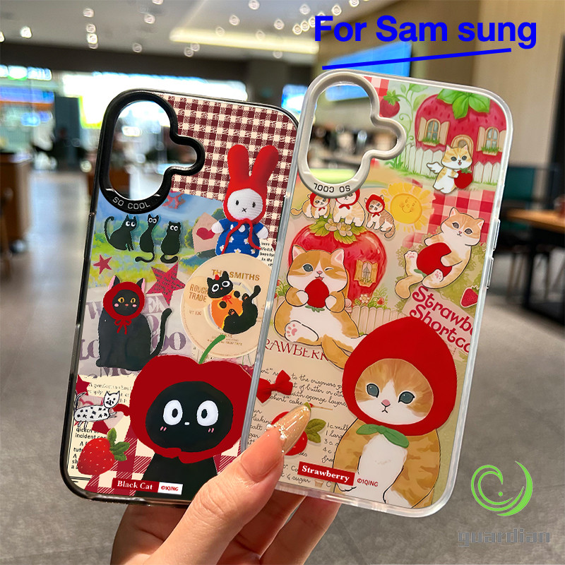 สำหรับ Samsung เคส A06 A16 4G 5G A12 แมวสีดำ M12 A04s A13 5G A25 A12 A03 A02s A05 A06 A14 M12 A30s A04s A50 A50s A53