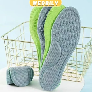 Wedbily พื้นรองเท้า ดับกลิ่น ดูดซับ นาโน ต้านเชื้อแบคทีเรีย เหงื่อ รองเท้า เบาะ พอดีกับฝ่าเท้า นุ่มสบาย insoles