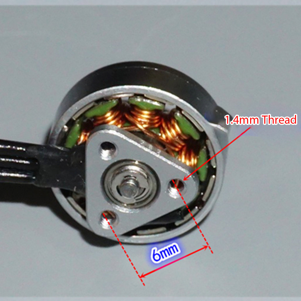 1-2s 1103 เครื่องบินรุ่นความเร็วสูงมอเตอร์ไร้แปรง 15000KV สําหรับ FPV Racing RC Drone Whoop Quadcopter Micro มอเตอร์ไร้แปรง - รูปที่ 2