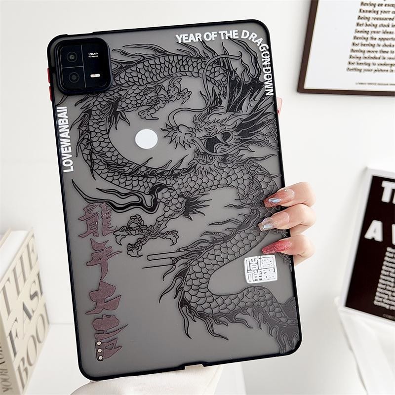 สําหรับ Xiaomi Mi Pad 6 6S Pro กรณี Xiaomi Pad 5 5Pro 11 กรณีจีน Loong Dragon Matte สําหรับ Redmi Pad SE 2023 Funda Capa