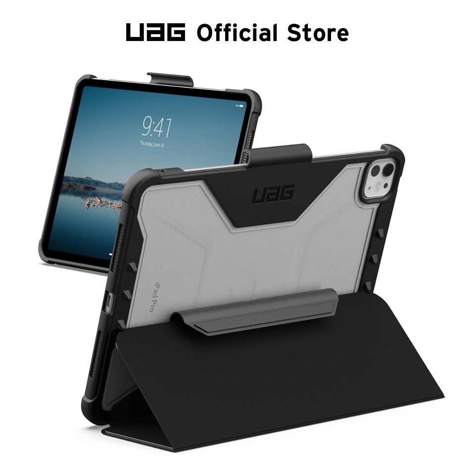 ซองหนังพร้อมที่ใส่ดินสอ UAG สําหรับ iPad Pro 12.9 11 10.5 10.2 9.7 นิ้ว iPad A16 AIR4 AIR5 11TH 10TH 9TH 8TH 7TH 6TH GEN MINI6 Folio ขาตั้งที่ใส่ดินสอ Plyo ฝาครอบป้องกัน