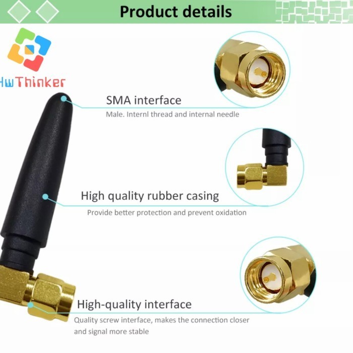 DS99 เสาอากาศ 3dBi SMA เสาอากาศชาย 915 MHz Lora SX1276 3DR RFM95