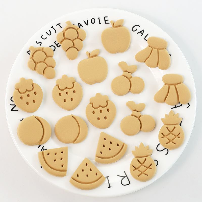 8 ชิ้น/เซ็ตการ์ตูนผลไม้ตัดคุกกี้บิสกิตแม่พิมพ์สตรอเบอร์รี่องุ่นแตงโมสับปะรดนึ่งบุญผลไม้คุกกี้แม่พิมพ์ ทําเอง ฟองดอง เครื่องมืออบ - รูปที่ 2