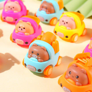 รถวิศวกรรมขนาดเล็กน่ารักการ์ตูนสไตล์รถดึงกลับรถของเล่นเด็กขอ…