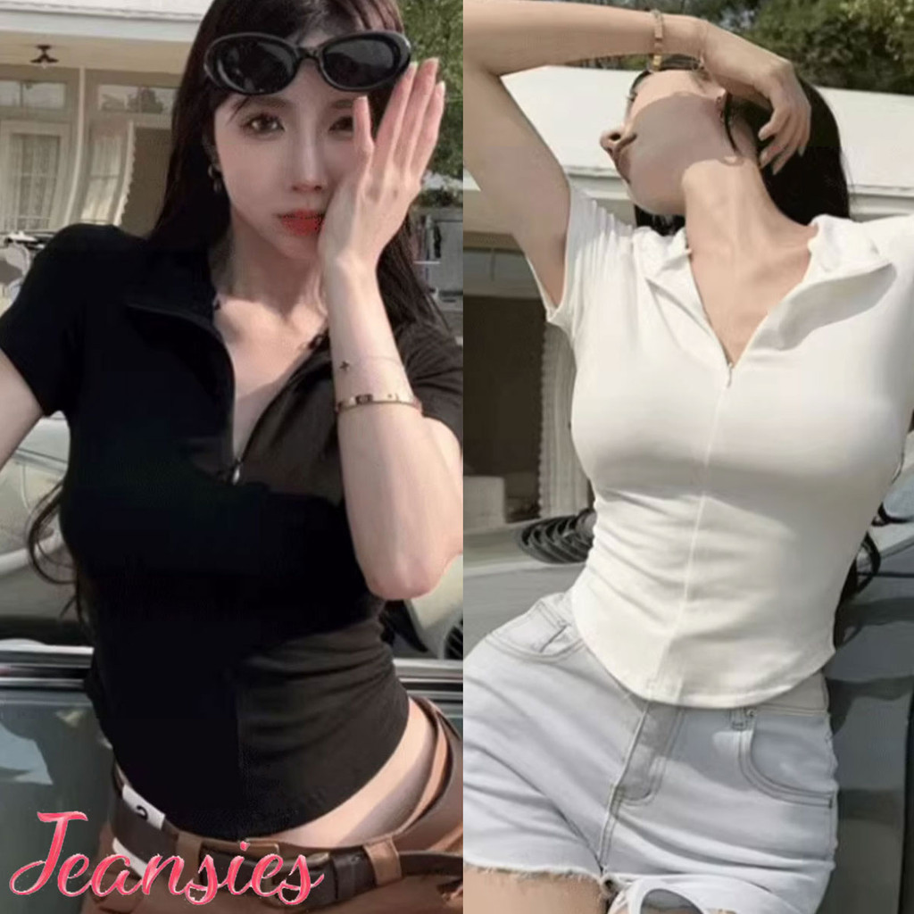 พร้อมส่ง เสื้อยืดรัดรูปสไตล์เกาหลีแบบใหม่ล่าสุด สินค้าใหม่พร้อมส่ง