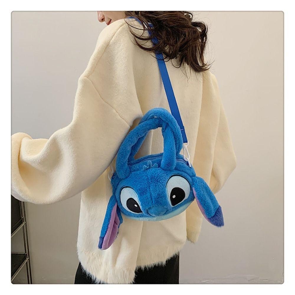กระเป๋าถือตุ๊กตา ROSE, กระเป๋า Messenger ของอนิเมะ, กระเป๋าสะพายข้าง Stitch Pooh Bear Stitch