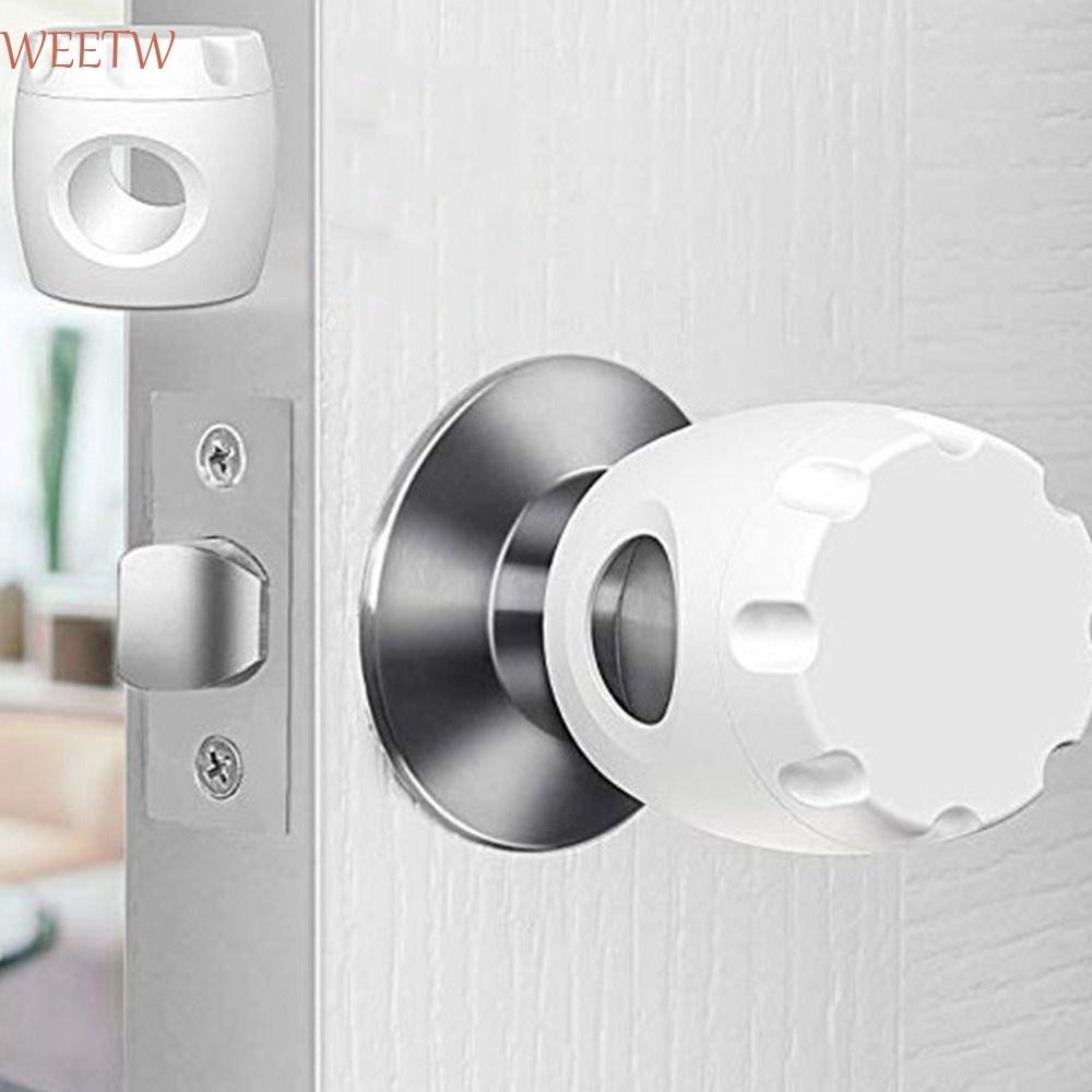 Weekw ฝาครอบลูกบิดประตูเด็ก Proof ล็อคพลาสติกแบบใช้ซ้ําได้เด็กทารกเด็ก Ball Shape Home Accessory
