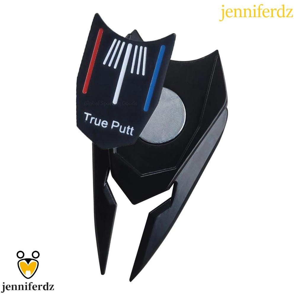 Jenniferdz ส้อมกอล์ฟ สีเขียว อุปกรณ์เสริม สําหรับสามี ภรรยา สามเส้น ส้อมพัตลูกกอล์ฟ พร้อมเครื่องหมายลูกกอล์ฟ