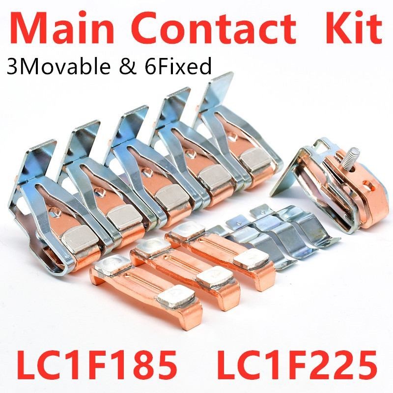 ⁂LA5FG431 Main Contact Kit For LC1F185 LC1F225 Moving And Fixed Contacts AC Contactor Contact Set Co