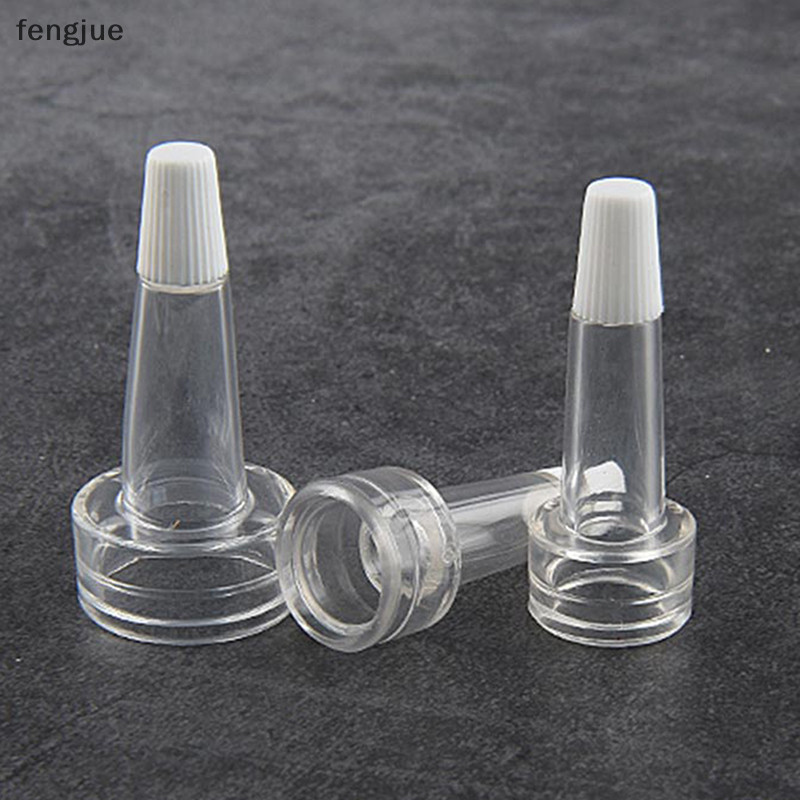 Fengjue 10 ชิ้น Mini ขวดรีฟิลตัวอย่างขวดเปล่าพร้อมฝาปิดขวดบรรจุผง TH