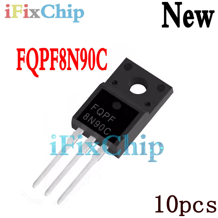 10 ชิ้นแบรนด์ใหม่ FQPF8N90C 8N90C TO-220F 900V 8A