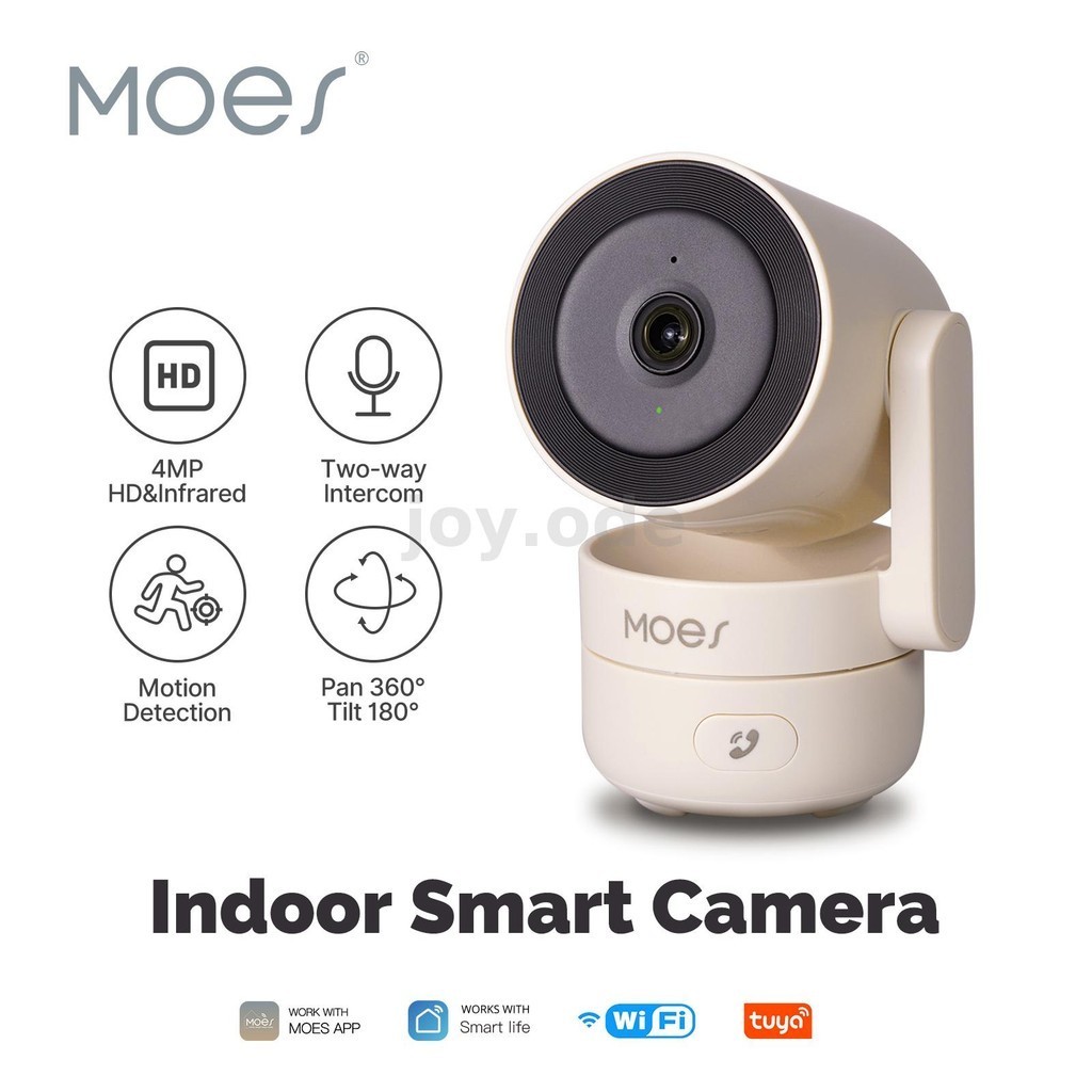 Moeshouse Tuya 4MP WiFi PTZ กล้องสมาร์ท Motion Monitor IR Night Vision สองทาง Intercom Home กล้องวงจรปิดการเฝ้าระวังกล้องตรวจสอบ