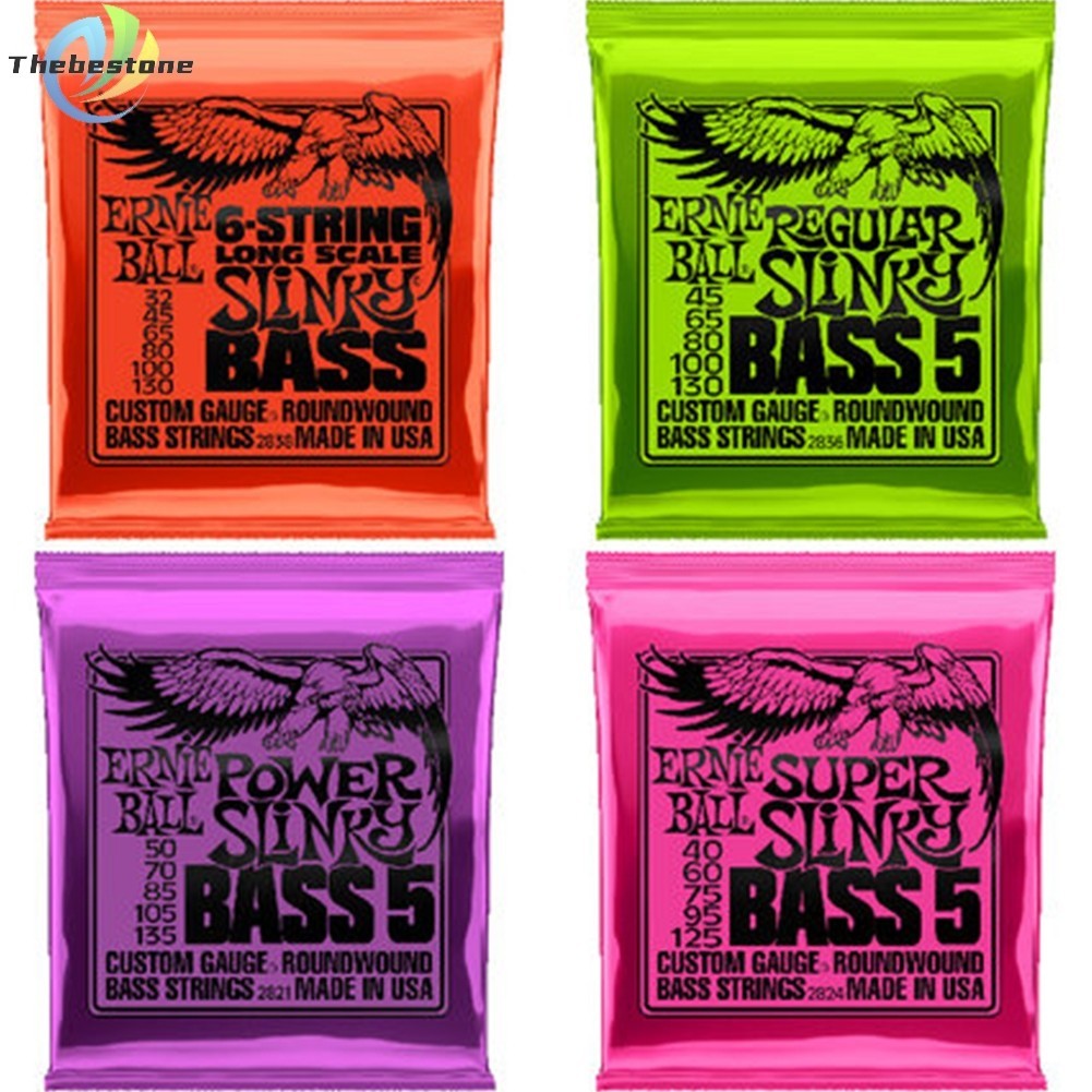 [Thebest 0717] Ernie Ball Bass Strings 233 2835 2824 2836 สําหรับ 4 สาย 5 สายเบสไฟฟ้า