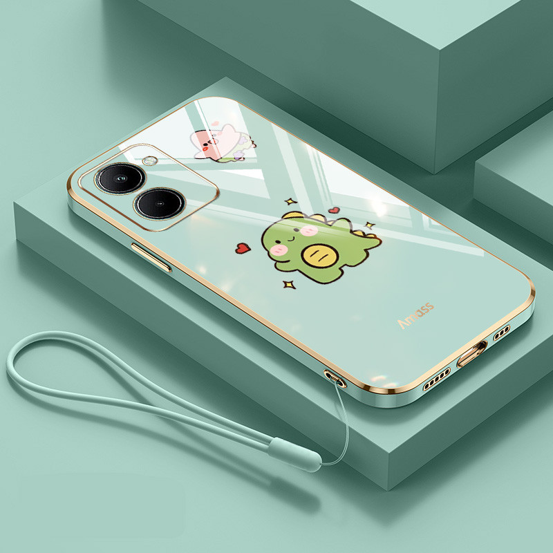 เคสสําหรับ Vivo Y03 Y18E Y18 Y28 4G การ์ตูนสัตว์รูปแบบกันกระแทกนุ่มเคสป้องกันโทรศัพท์ - รูปที่ 5