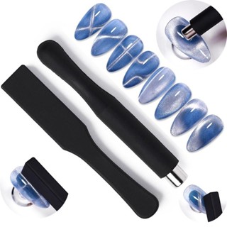 ญี่ปุ่นทรงกระบอกแมวตาเล็บแม่เหล็กยาทาเล็บกาวแม่เหล็กหนาติดแม…