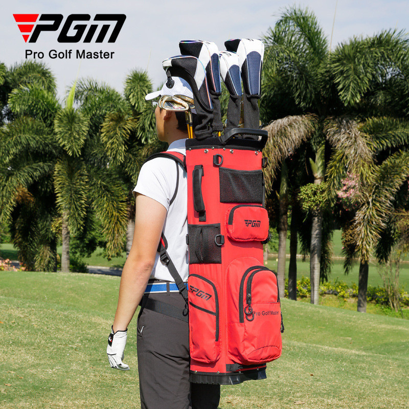 Pgm Golf Bag Clubs Backpack แพ็คเกจพกพาน้ําหนักเบาพิเศษ แทรกคงที่ กันน้ํา QB144