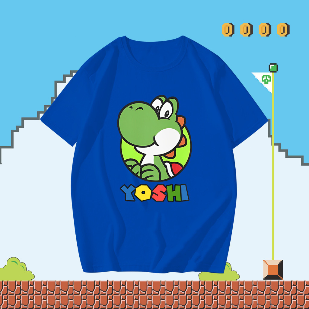 XN04 เสื้อ   Super Mario   ไม่จำกัดเพศ cotton 100% จัดส่งออกภายใน