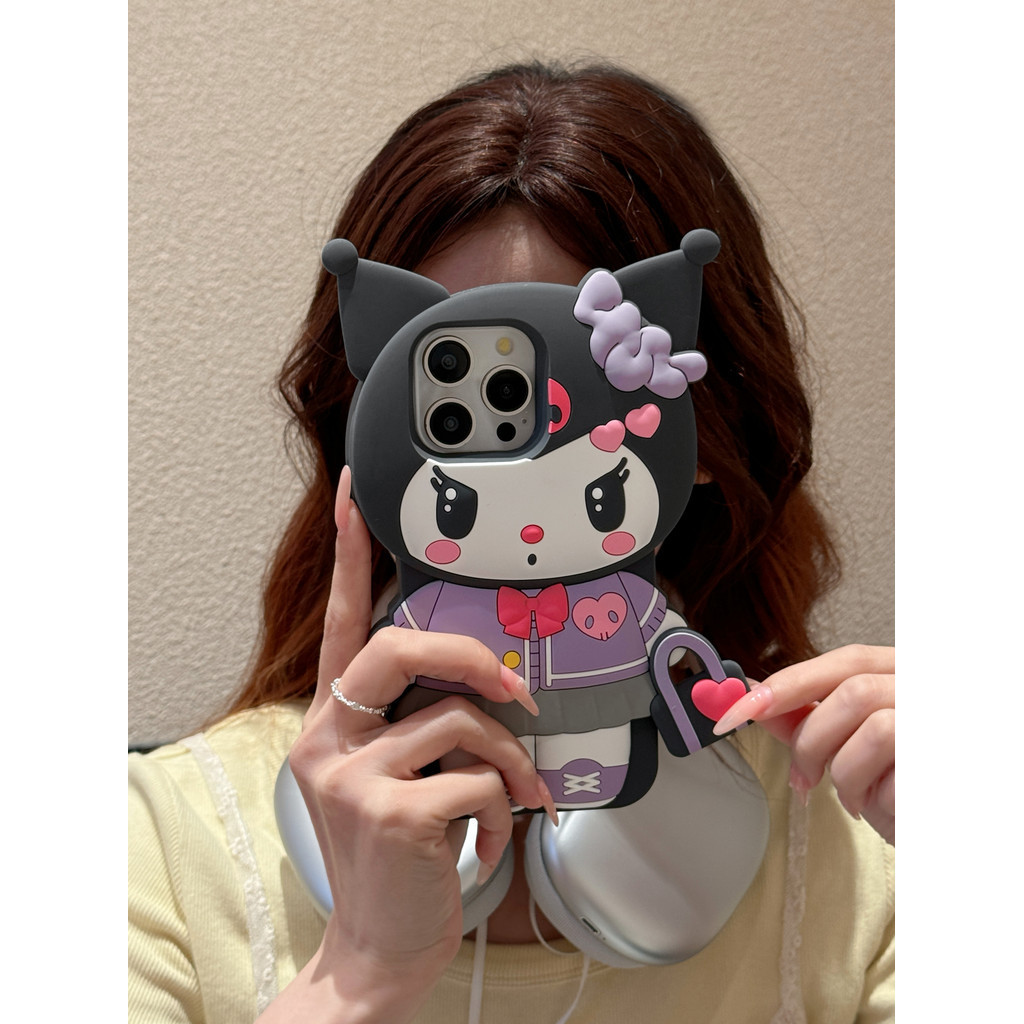 ใหม่การ์ตูนซิลิโคนกระเป๋าkuromiเคสโทรศัพท์เหมาะสําหรับ15pro max 15PRO 1514 14PRO max 13 12PRO max 13pro max 12 Soft Shellกันกระแทก