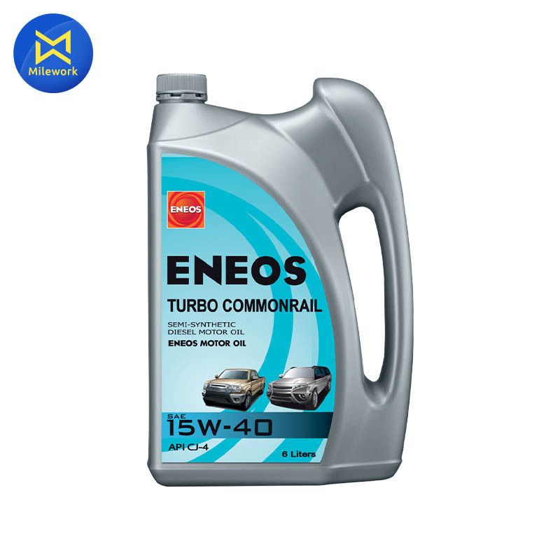 น้ำมันเครื่อง ENEOS TURBO COMMONRAIL(15W40)6L แถม1L+T_SHIRT(40001224)