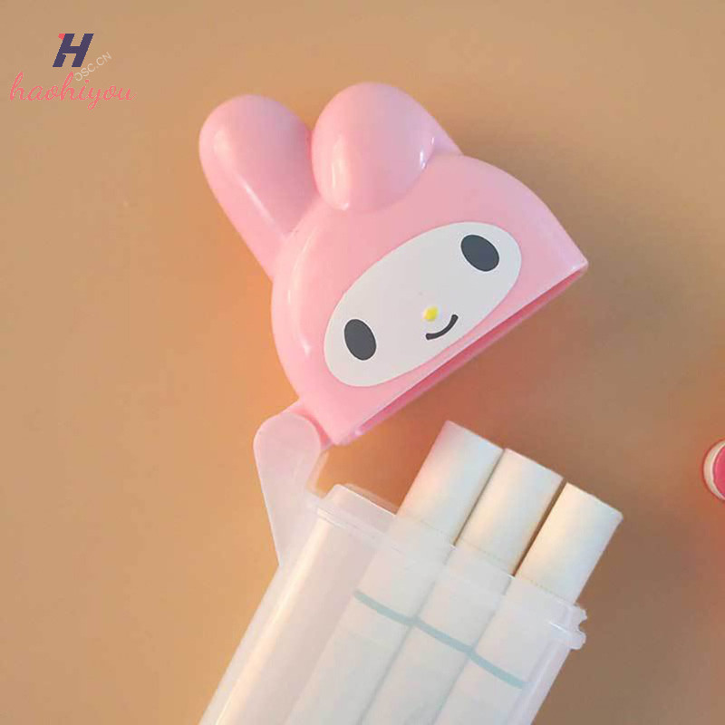 <haohiyou> Kawaii อุปกรณ์เสริมการ์ตูน Hello Kittys My Melody ผ้าฝ้าย Swab กล่องผู้ถือ Nice