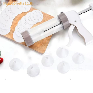 Peaceshells 20 ชิ้นคุกกี้กดทําปืนบิสกิตแม่พิมพ์เค้กชุดคุกกี้กดทําเครื่อง TH