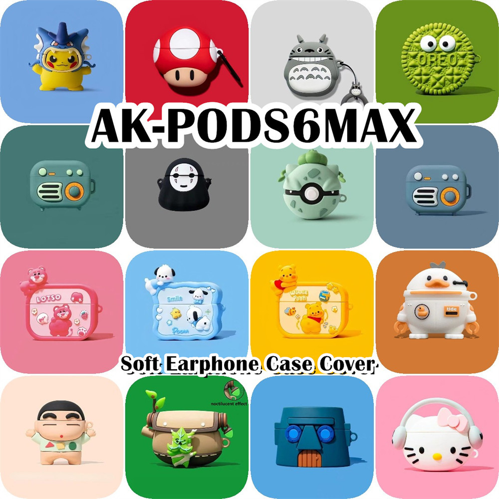 【Case Home】นําไปใช้กับ AK-PODS6MAX เคส Case เคสหูฟัง สไตล์การ์ตูนตลก ซิลิโคนนุ่ม เคส เคสหูฟัง NO.2