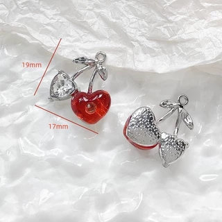 หวานเย็นโลหะผสมกามเทพรักหกมังสตาร์เชอร์รี่จี้ diy แฮนด์เมดเครื่องประดับสร้อยข้อมือสร้อยคออุปกรณ์ลูกปัด