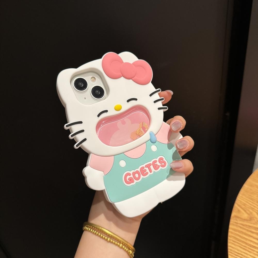 KT Cat เคสใส่โทรศัพท์สำหรับ Apple iPhone 12 13 14 15 PRO MAX Case COVER