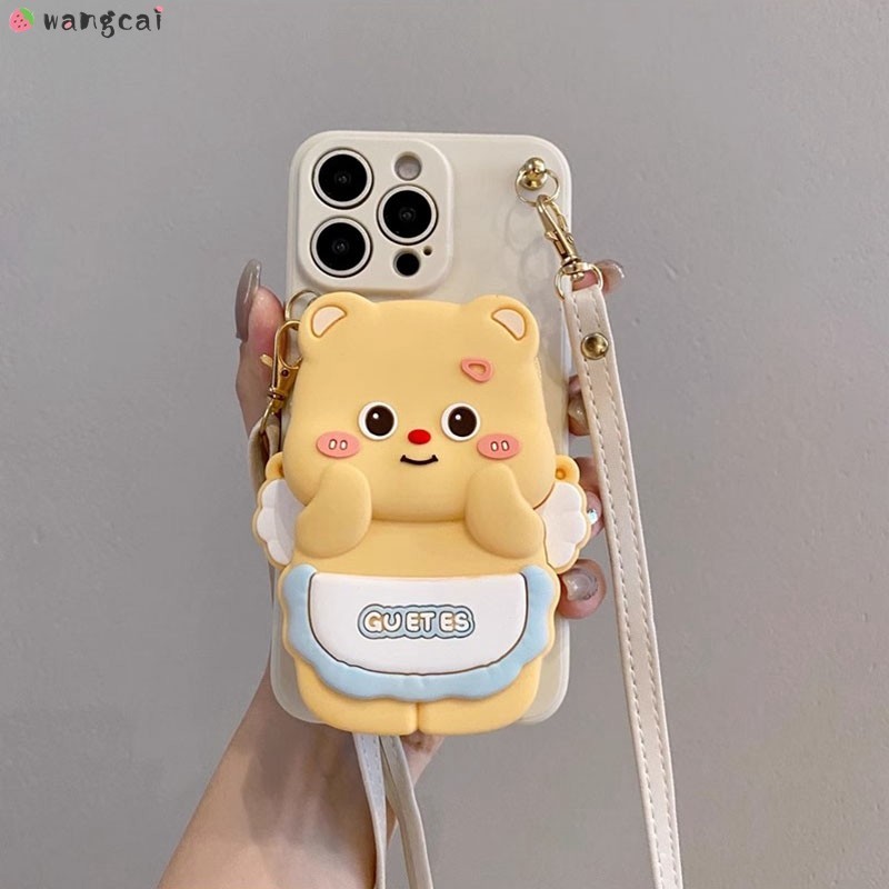 สําหรับhuawei Y9s Y7A Y6p 2020 Pสมาร์ท2021 Mate 20 10 Pro Liteเคสโทรศัพท์เนยหมีกบมิกกี้มินนี่ไดโนเสาร์น่ารักการ์ตูนกระเป๋าสตางค์เหรียญกระเป๋าแพคเกจบัตรปลอกอ่อนกรณีปก