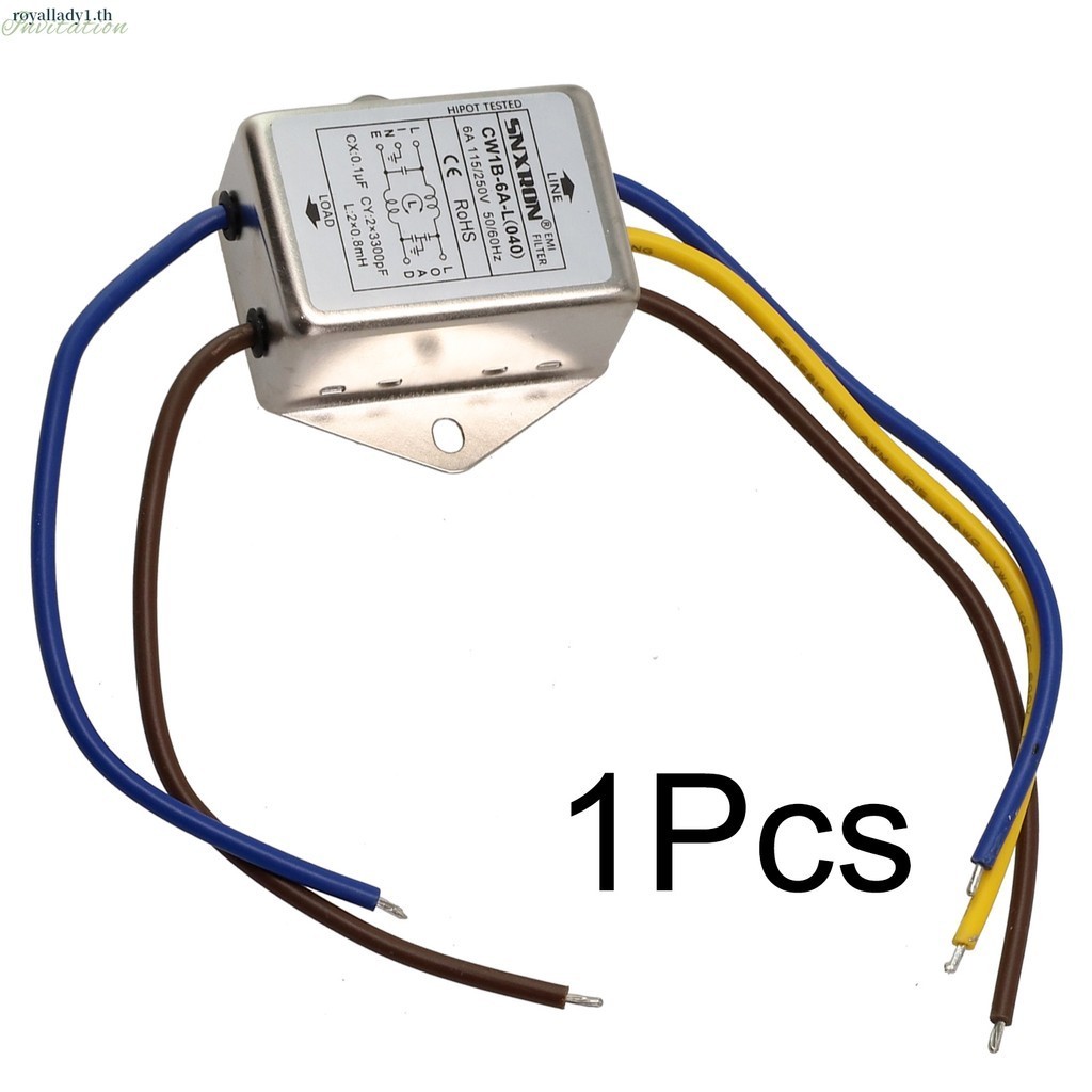[ในสต็อก] ป้องกันการรบกวน AC 250V POwer Filter EMI Line Audio Purifier CW1B-L 3A/6A/10A