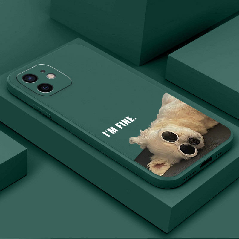 เคส Vivo Y03 Y18 Y27S Y28S Y28 5G Y38 V30E Y100 X100 PRO 5G IQOO Z9X Z9 5G MF013A สุนัขตกทนปกอ่อนเคสโทรศัพท์