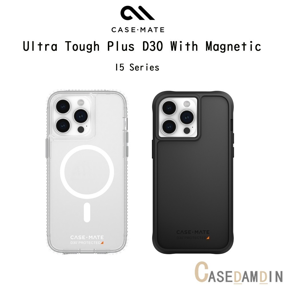 Case-Mate Tough Plus D3O With Magnetic เคสใสกันกระแทกระดับ4.8เมตรเกรดพรีเมี่ยม เคสสำหรับ iPhone15/15