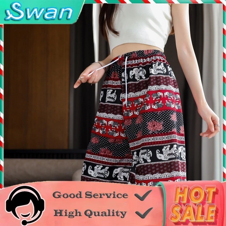 [YTL]Free size กางเกงช้างขาสั้น ผ้านิ่ม ใส่สบาย มีหลายลายให้เลือก F5189