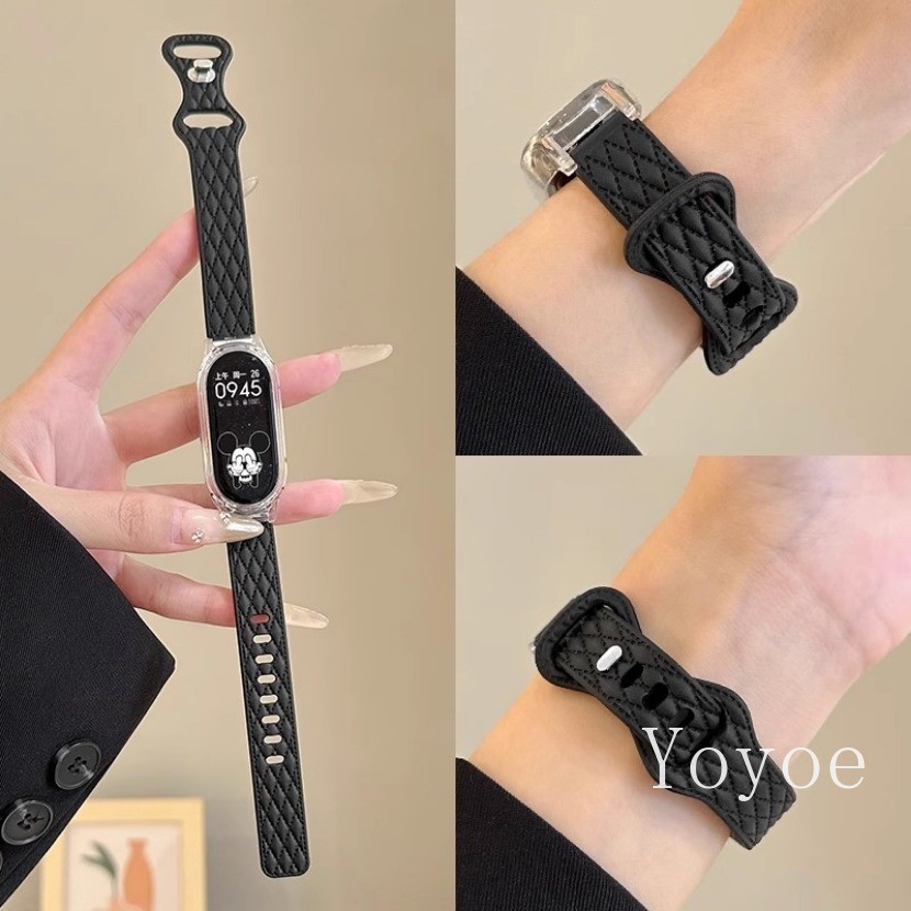 แฟชั่นสายนาฬิกาซิลิโคนสําหรับ เสี่ยวหมี่ ไมล์ วงดนตรี 10 9 8 7 เอ็นเอฟซี สร้อยข้อมือสายรัดข้อมือกีฬา ไมล์band 5 6 4 3 อุปกรณ์เสริม - รูปที่ 5